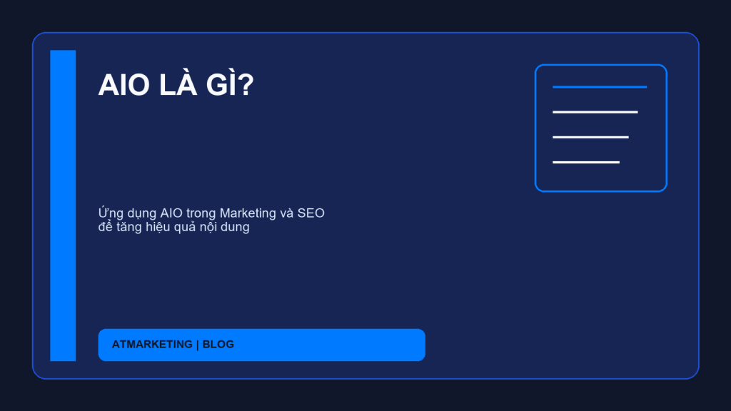 AIO là tối ưu hóa bằng trí tuệ nhân tạo