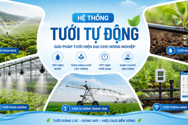 Các hệ thống tưới nước tự động tiết kiệm